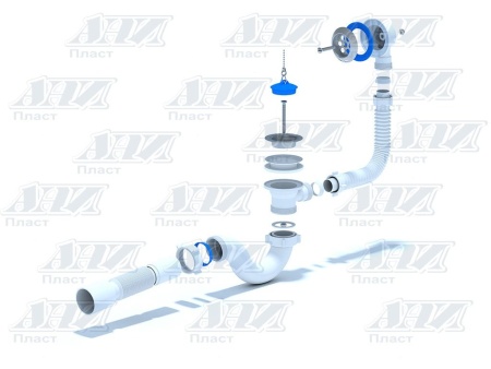 Сифон для ванны Ани Пласт 1/2 E155