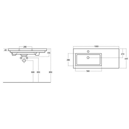 Умывальник Sanovit Isik 100 керамический