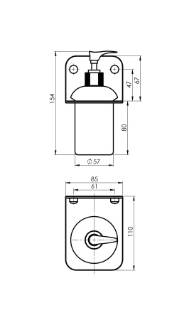 Набор аксессуаров для ванной комнаты Rubineta Alto
