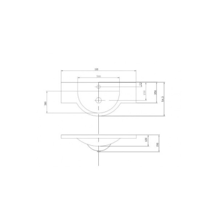Умывальник Акватон Лацио 110