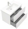 Тумба подвесная Laparet Atlas 80 с умывальником Creavit Su 80 белый матовый (LA-WCAB-80-122+SU080-00CB00E-0000)