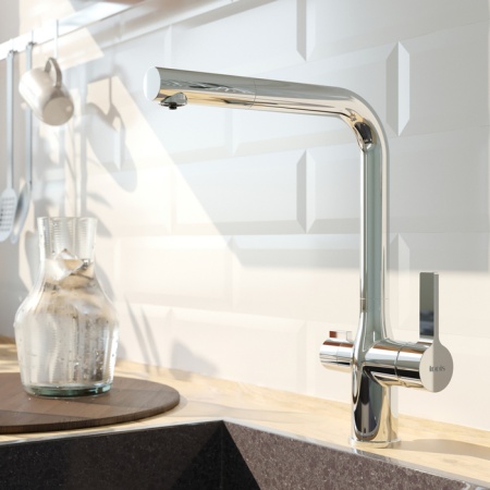 Смеситель для кухни высокий Iddis Pure PURSBFLi05 с подключением к фильтру