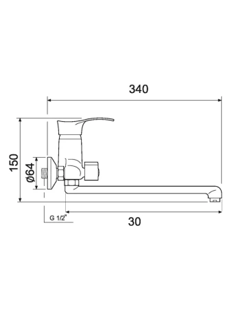 Смеситель для ванны PMC SL86-006E