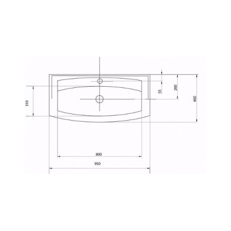 Умывальник Акватон Милан M95