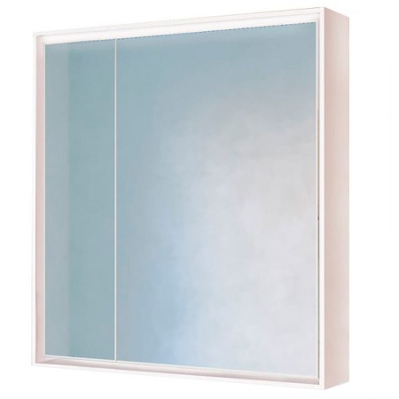 Зеркало-шкаф с подсветкой Raval Frame 75 Fra.03.75/W 75*80, белый
