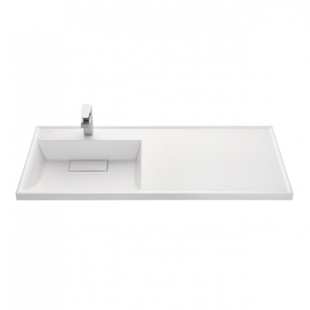 Умывальник над стиральной машиной Акватон Лондри 120 левая, белый 1A72843KLH01L