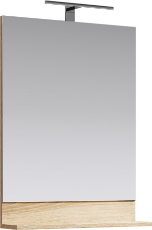 Панель с зеркалом со светильником AQWELLA Фостер Л6/DS FOS0206DS 60см, бело-бежевый