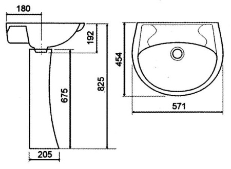Умывальник Santeri Воротынский 57 белый