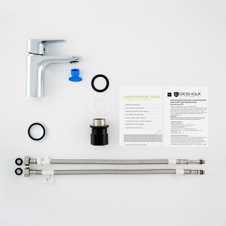 Смеситель для умывальника монолитный Gross Aqua Evo 6241297С