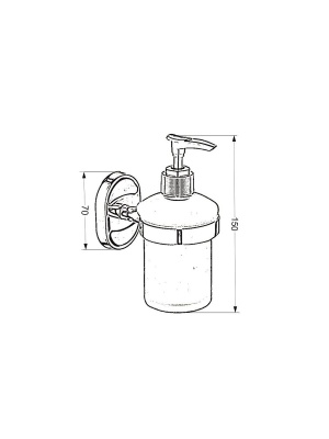 Дозатор для жидкого мыла к стене PMC A6022