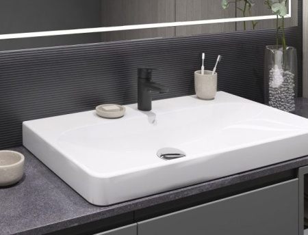 Смеситель для умывальника Rubineta Uno-18 (BK2), черный N800661