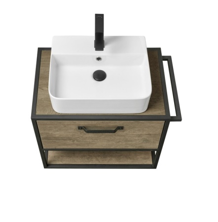Тумба под умывальник Акватон Лофт Фабрик 65, дуб кантри 1A242301LTDY0