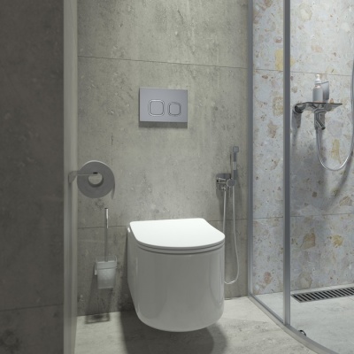 Клавиша смыва универсальная Iddis Unfix 004 UNI04CHi77, хром.Акция