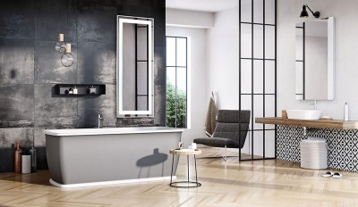 Зеркало Silver Mirrors Лира 600х1200 (сенсорный выключатель) гор/верт ФР-00002160. Акция