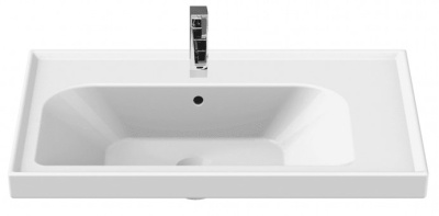 Тумба подвесная Laparet Sargas 70 с умывальником Cerastyle Frame 70 белый глянец (LS-WCAB-70-01+VB015K42U00)