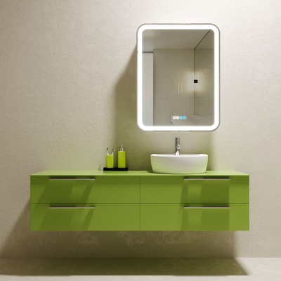 Зеркало-шкаф Silver Mirrors Фиджи 60 (600х800 R-78) правый, часы LED-00002363 Зеркало-шкаф Silver Mirrors Фиджи 60 (600х800 R-78) правый, часы LED-00002363