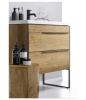 Тумба под умывальник Aqwella Fargo с умывальником Фостер 1000, дуб балтийский FRG0110DB+4640021065204