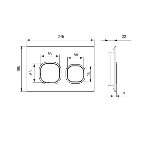 Инсталляция Iddis Profix с подвесным унитазом Blanco и белой кнопкой Uniglass 001 (PRO0000i32+UNG01WCi77+BLARDSEi25)
