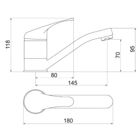 Смеситель для умывальника PMC РМС-Л1-004Ш-15