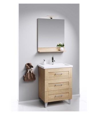 Тумба напольная AQWELLA Фостер Т8/3/DS с умывальником Фостер 800 FOS01083DS