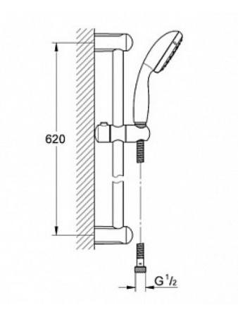Душевой гарнитур Grohe Tempesta New I 27853000