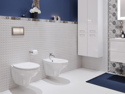 Комплект инсталляции Cersanit DELFI SET-DEL/Vec/TPL/En-Wh-w белый