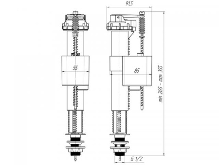 Арматура нижняя Ани Пласт WC5510