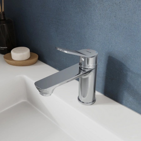 Смеситель для умывальника цельнолитой Milardo Enjoy, хром ENJSB00M01