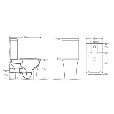 Унитаз напольный Cerutti Nivolet, белый CT8457