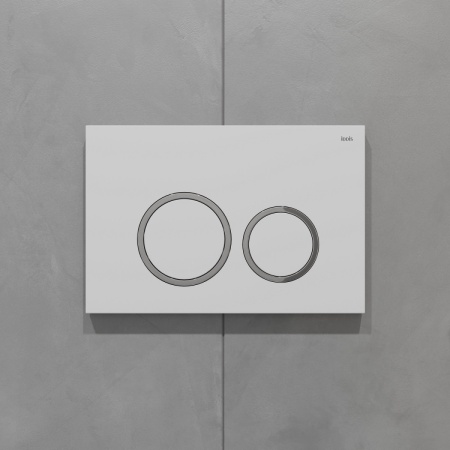 Клавиша смыва универсальная IDDIS, белая UNI03WCi77