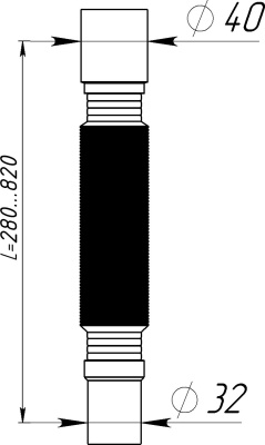 Гофротруба 32х40 Aquant T005-120-MR