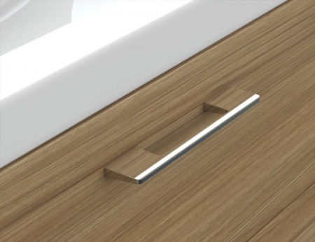 Тумба с умывальником подвесная Cersanit LARA 60 с умывальником COMO 60 орех A63414