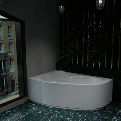 Ванна акриловая асимметричная левая с ножками, без панели Bonito Home MAYA 1700X1100 L Ванна акриловая асимметричная левая с ножками, без панели Bonito Home MAYA 1700X1100 L