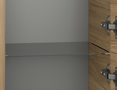 Шкаф-пенал подвесной Cersanit LARA 30 универсальный орех A63417