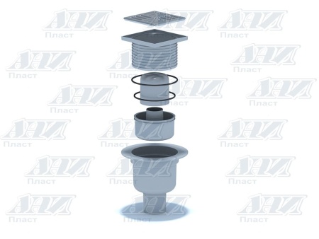 Трап вертикальный Ани Пласт регулируемый с выпуском 50 мм TA5702