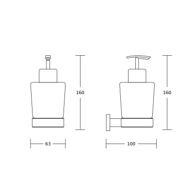 Диспенсер для жидкого мысла наситенный Gross Aqua Evo GA17638A. Акция