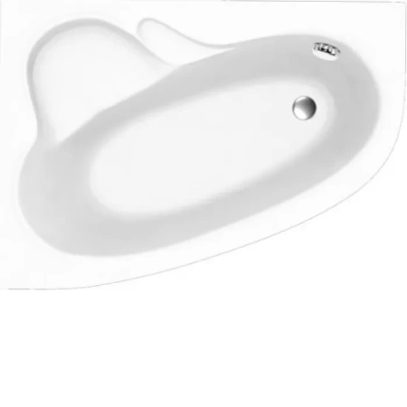 Ванна акриловая асимметричная левая с ножками с панелью Bonito Home MAYA 1700X1100 L. Распродажа