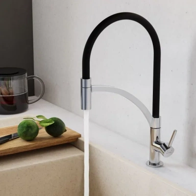 Смеситель  для кухни с гибким изливом Santek Брукс, хром WH5A45013C001. Акция