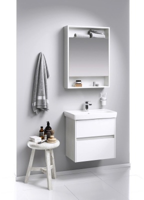 Зеркальный шкаф Aqwella Сити SIT0406DK 60см, дуб канадский