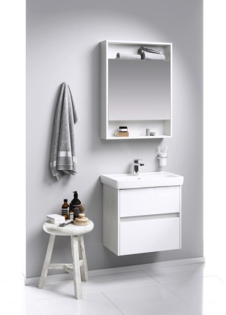 Зеркальный шкаф Aqwella Сити SIT0406DK 60см, дуб канадский