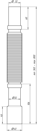 Гибкая труба Ани Пласт 32 K307