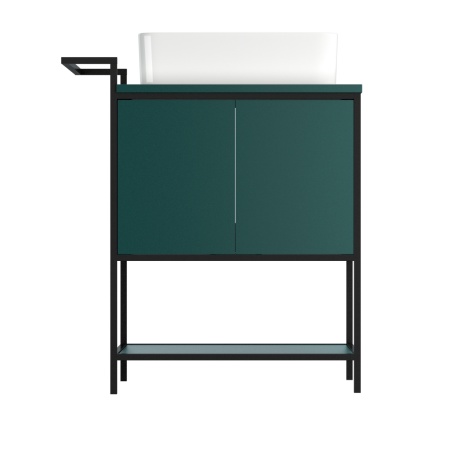 Тумба под умывальник напольная Cersanit BOTANIQUE 80 А63014, зеленая