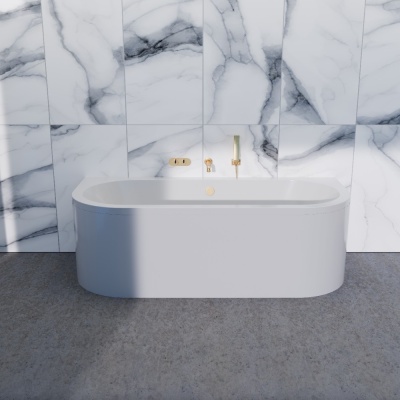 Ванна акриловая с ногами и панелью Bonito Home Muro 1700x750. Распродажа