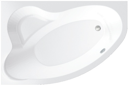 Ванна акриловая левая с ножками Standart Bonito Home ROSA 170*110, белый BH-RA-101-170L/St