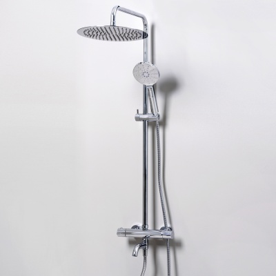 Душевой комплект с термостатическим смесителем Wassercraft Thermo, хром A18801
