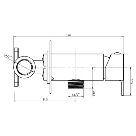 Смеситель для биде Gross Aqua Bidet GA042601C Смеситель для биде Gross Aqua Bidet GA042601C