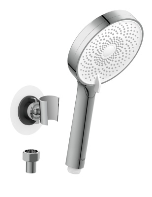 Душевой гарнитур (держатель лейки) 3 режима шланг 150 металл круг Cersanit Ferro 64086