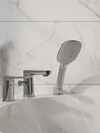 Смеситель на борт ванны однорычажный Cersanit Moduo 64100