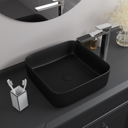 Умывальник накладной Iddis Bridge 39 BRIBM04i27, черный