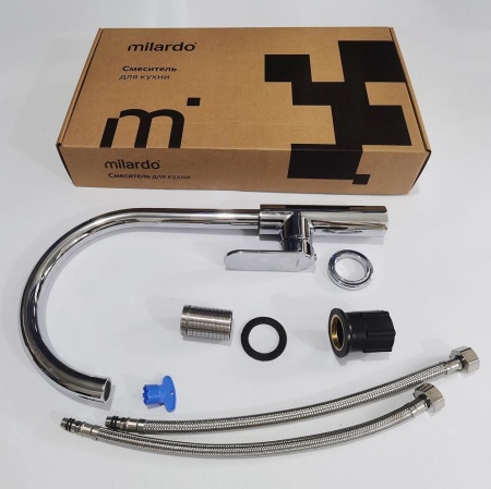 Смеситель для кухни высокий Milardo Meal, хром M01SBJHM05.Акция